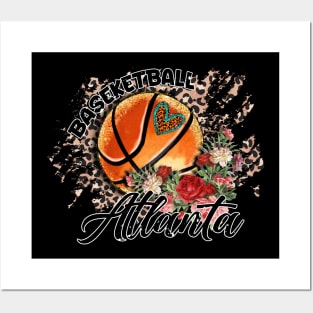 Aesthetic Pattern Atlanta Basketball Gifts Vintage Styles Posters and Art